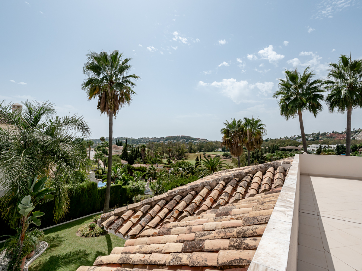 Panoramic view roof terrace