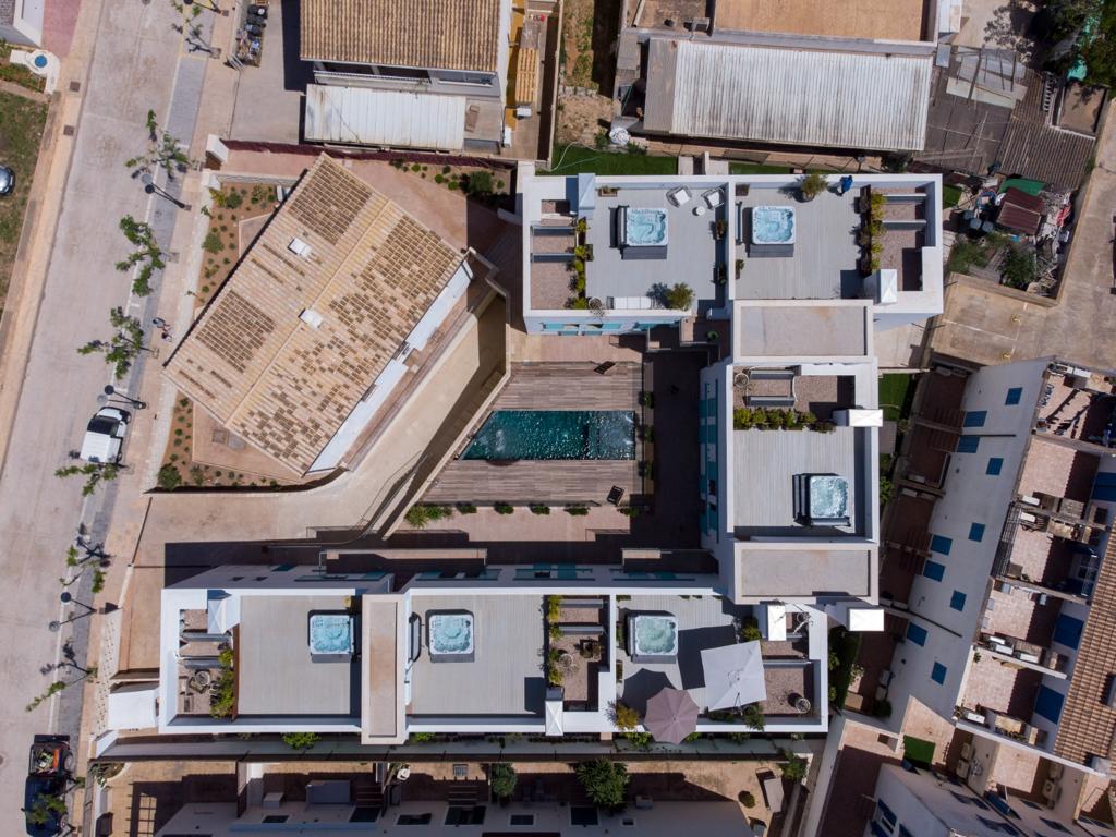 Aerial View of the Housing Complex