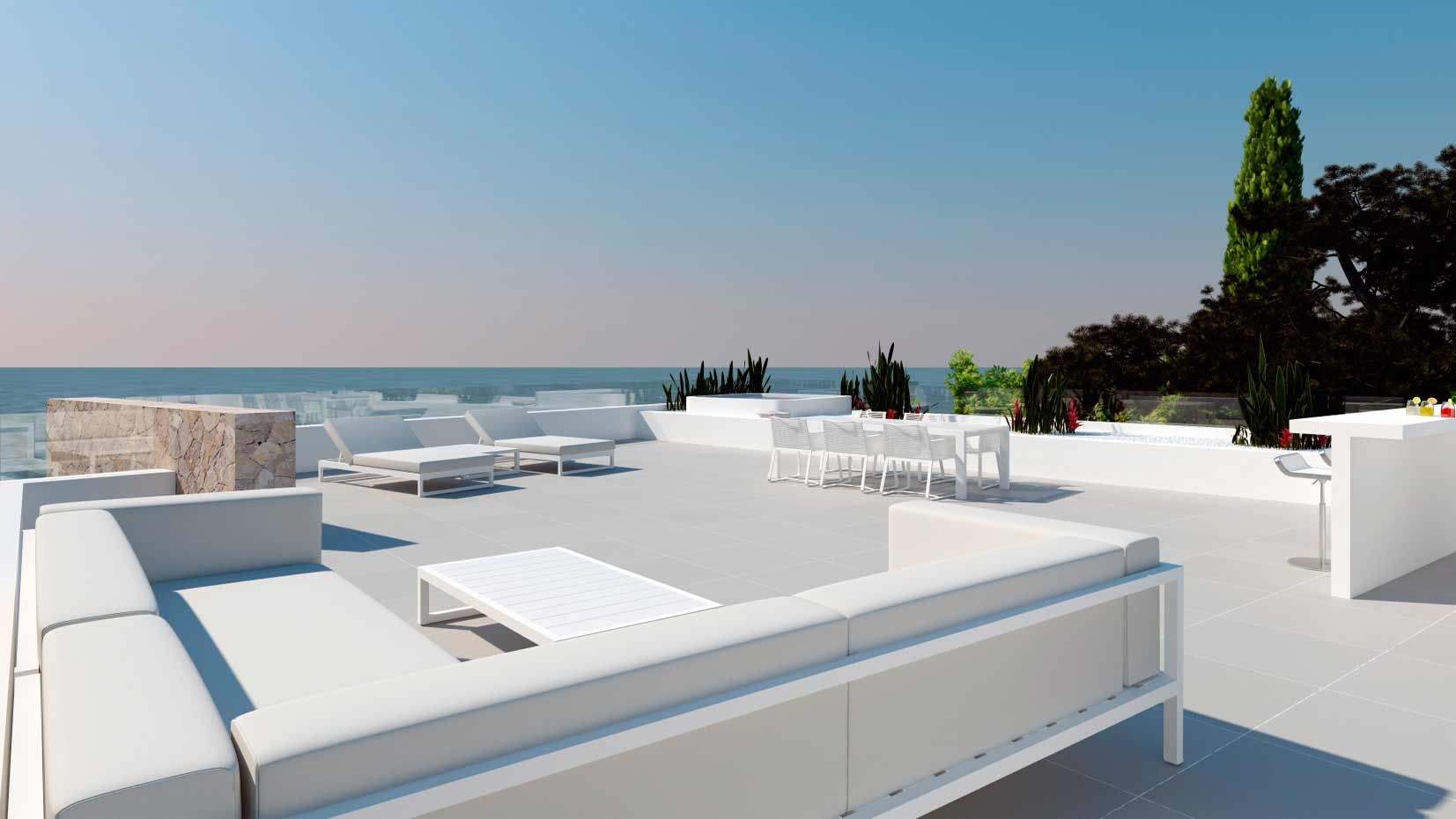 Fantastic sea view from the roof top