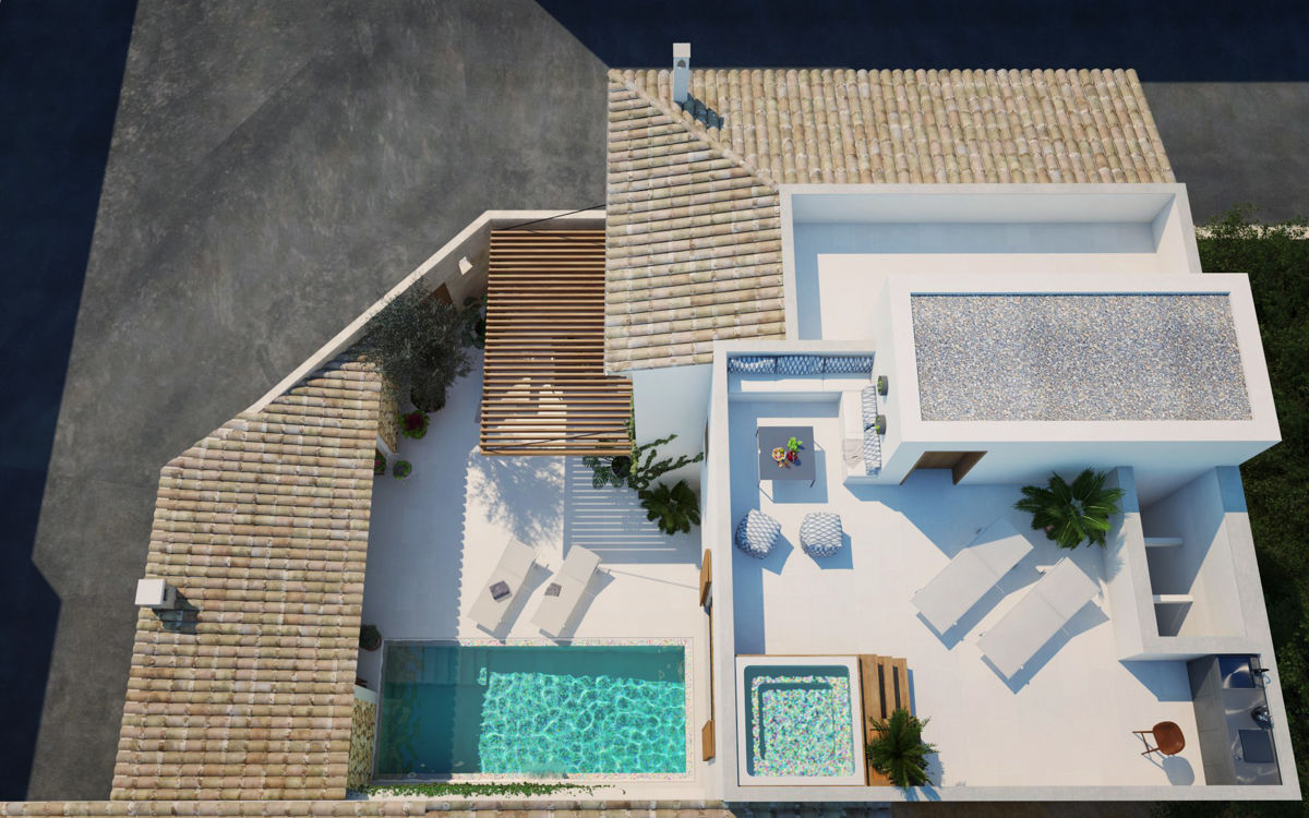 Villa with roof terrace